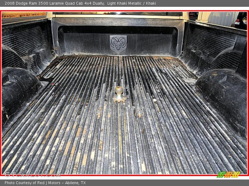 Light Khaki Metallic / Khaki 2008 Dodge Ram 3500 Laramie Quad Cab 4x4 Dually