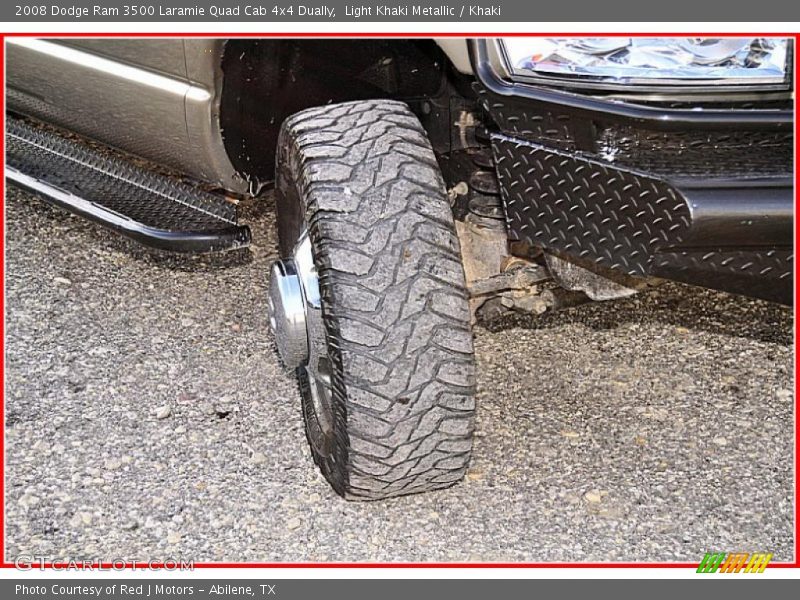 Light Khaki Metallic / Khaki 2008 Dodge Ram 3500 Laramie Quad Cab 4x4 Dually