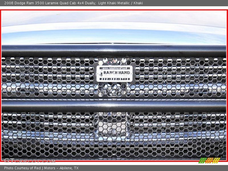 Light Khaki Metallic / Khaki 2008 Dodge Ram 3500 Laramie Quad Cab 4x4 Dually