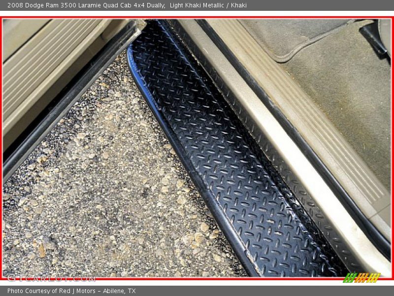 Light Khaki Metallic / Khaki 2008 Dodge Ram 3500 Laramie Quad Cab 4x4 Dually