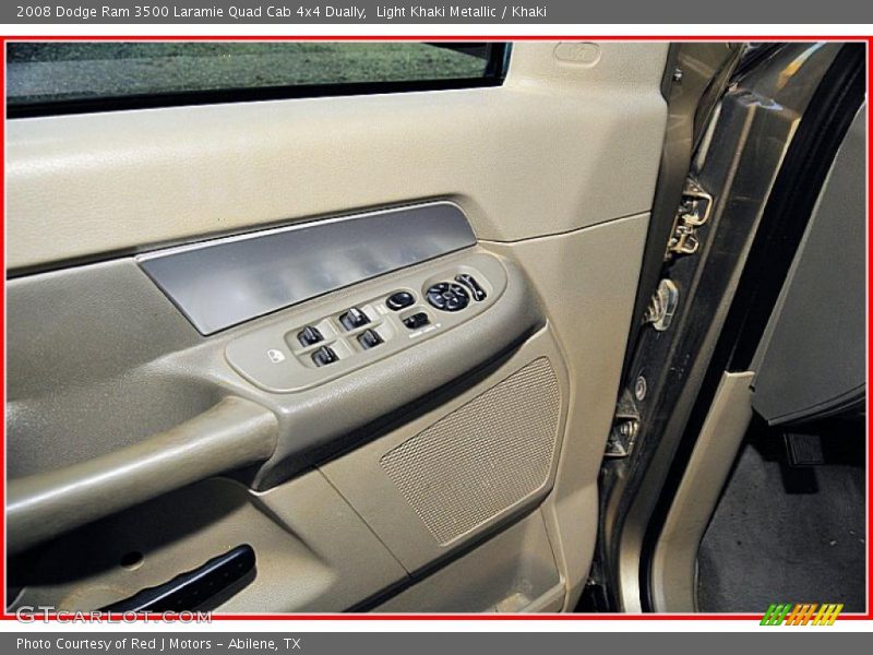 Light Khaki Metallic / Khaki 2008 Dodge Ram 3500 Laramie Quad Cab 4x4 Dually