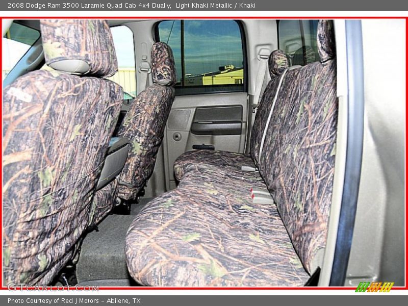 Light Khaki Metallic / Khaki 2008 Dodge Ram 3500 Laramie Quad Cab 4x4 Dually