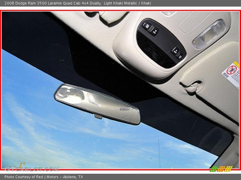 Light Khaki Metallic / Khaki 2008 Dodge Ram 3500 Laramie Quad Cab 4x4 Dually
