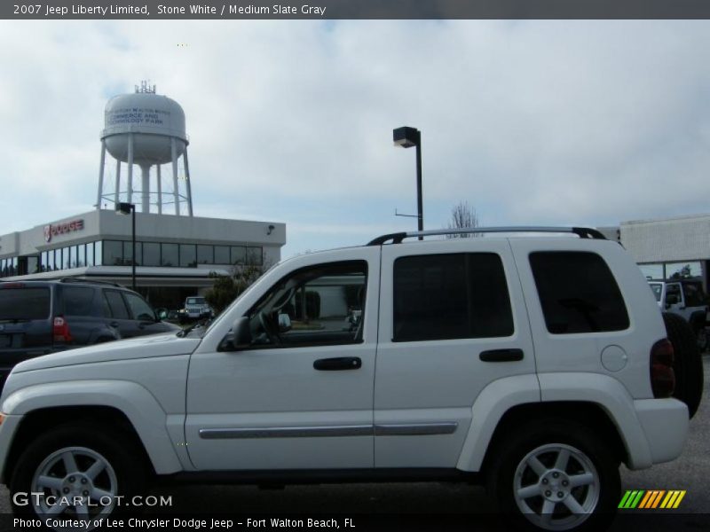Stone White / Medium Slate Gray 2007 Jeep Liberty Limited