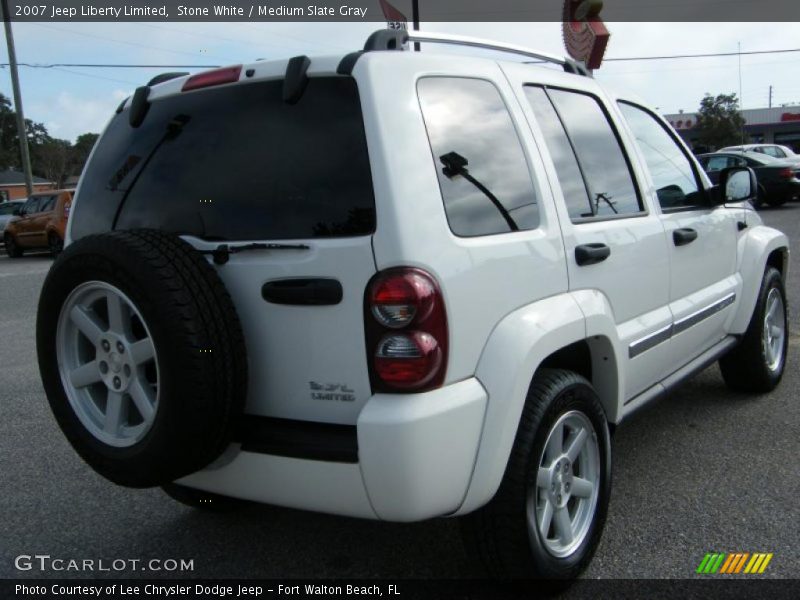 Stone White / Medium Slate Gray 2007 Jeep Liberty Limited