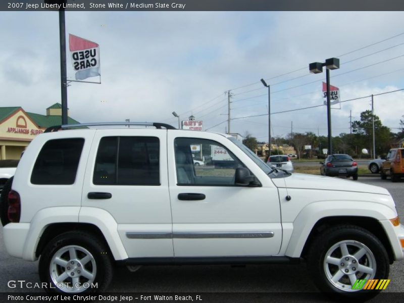 Stone White / Medium Slate Gray 2007 Jeep Liberty Limited