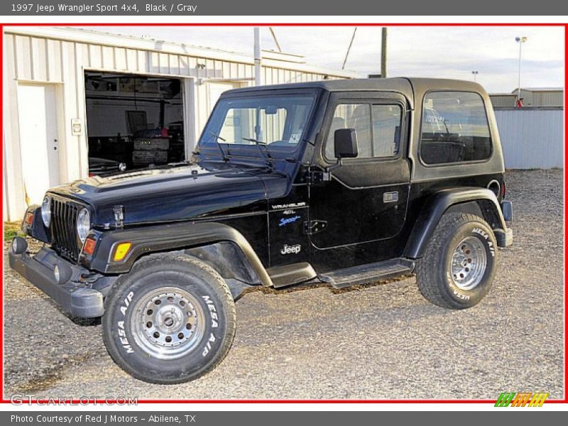 Black / Gray 1997 Jeep Wrangler Sport 4x4