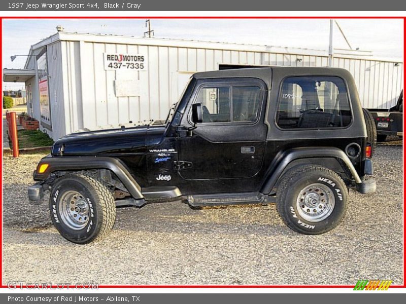 Black / Gray 1997 Jeep Wrangler Sport 4x4
