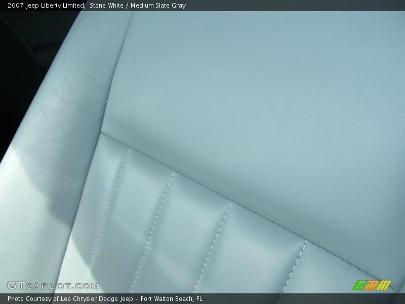 Stone White / Medium Slate Gray 2007 Jeep Liberty Limited