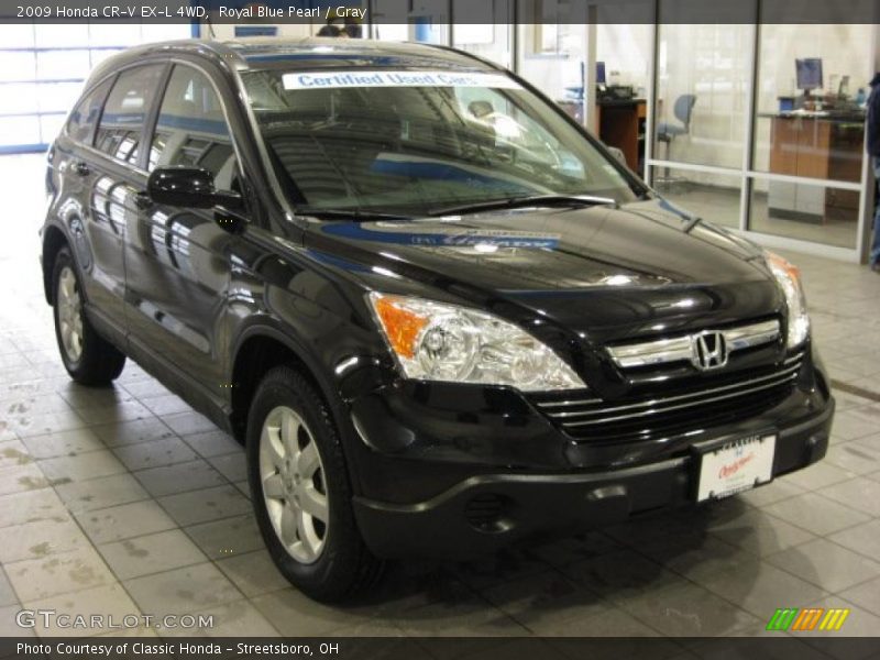 Royal Blue Pearl / Gray 2009 Honda CR-V EX-L 4WD