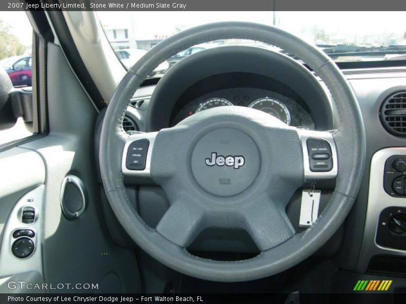 Stone White / Medium Slate Gray 2007 Jeep Liberty Limited