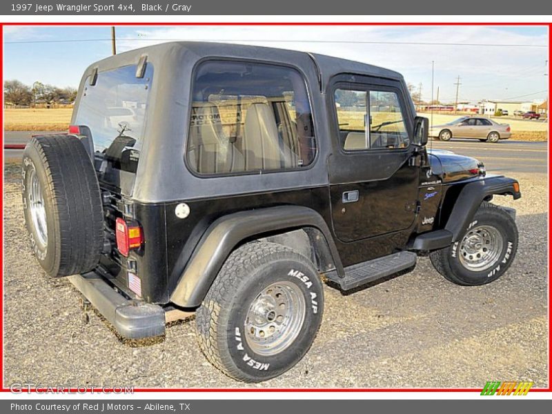 Black / Gray 1997 Jeep Wrangler Sport 4x4