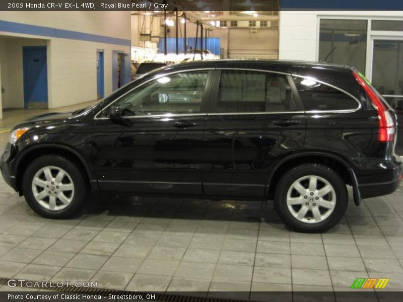 Royal Blue Pearl / Gray 2009 Honda CR-V EX-L 4WD