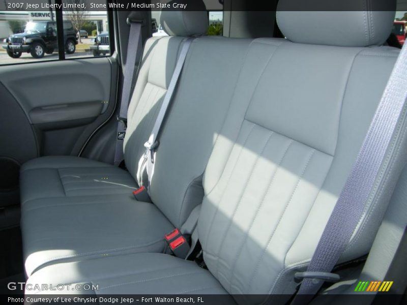 Stone White / Medium Slate Gray 2007 Jeep Liberty Limited