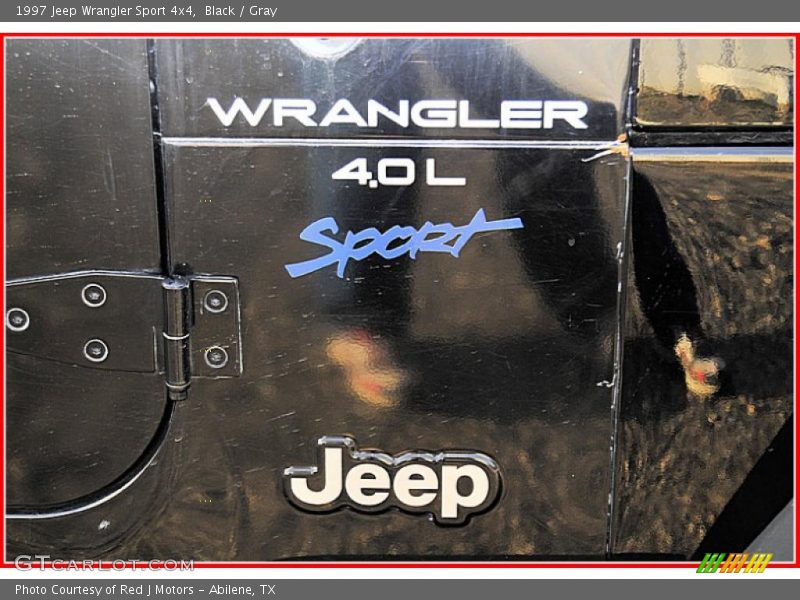 Black / Gray 1997 Jeep Wrangler Sport 4x4