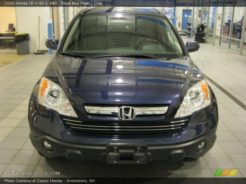 Royal Blue Pearl / Gray 2009 Honda CR-V EX-L 4WD