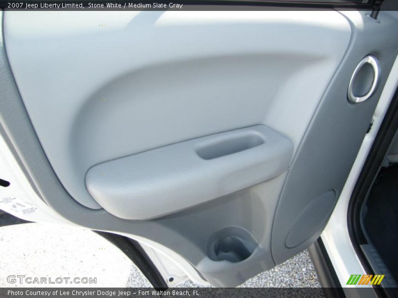Stone White / Medium Slate Gray 2007 Jeep Liberty Limited