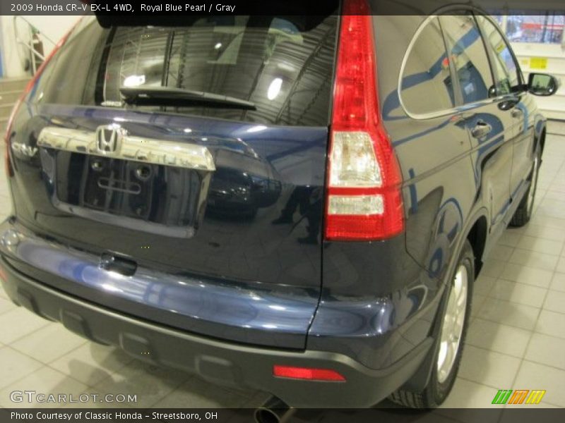 Royal Blue Pearl / Gray 2009 Honda CR-V EX-L 4WD