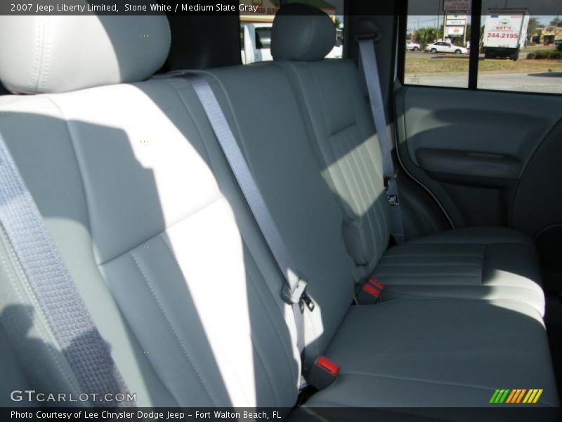 Stone White / Medium Slate Gray 2007 Jeep Liberty Limited