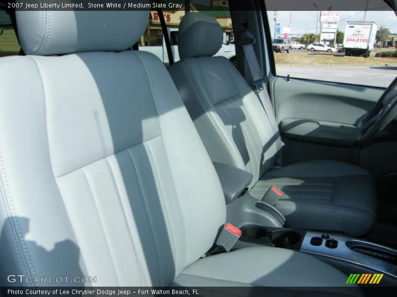 Stone White / Medium Slate Gray 2007 Jeep Liberty Limited