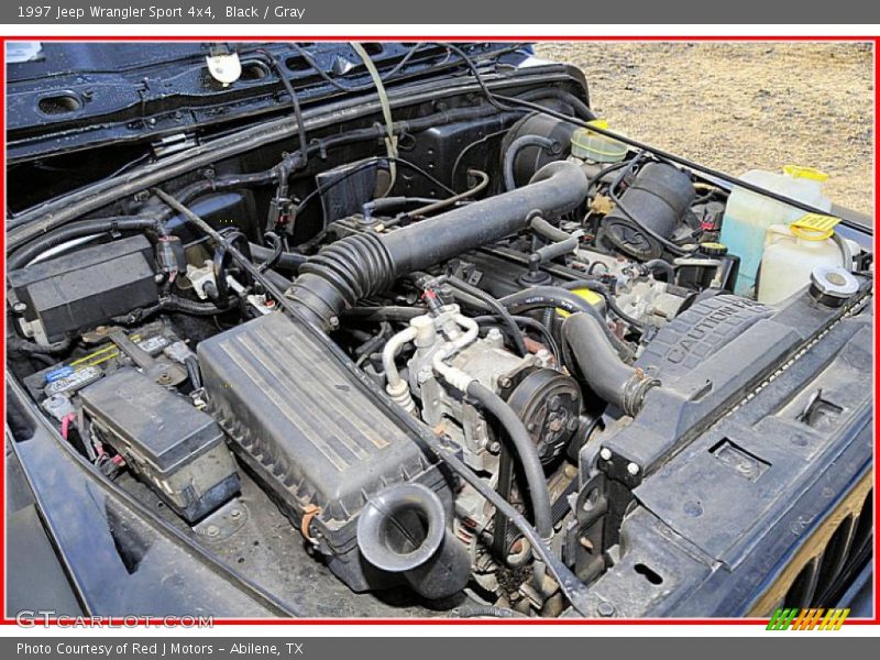 Black / Gray 1997 Jeep Wrangler Sport 4x4