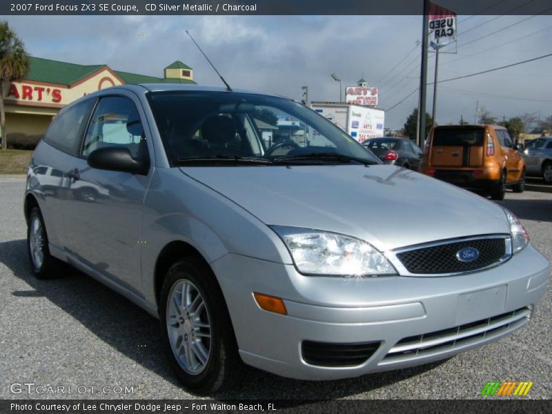 CD Silver Metallic / Charcoal 2007 Ford Focus ZX3 SE Coupe