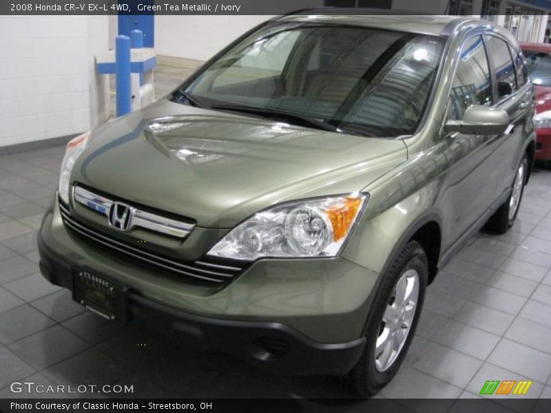 Green Tea Metallic / Ivory 2008 Honda CR-V EX-L 4WD