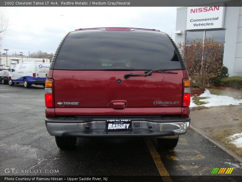 Redfire Metallic / Medium Gray/Neutral 2002 Chevrolet Tahoe LT 4x4