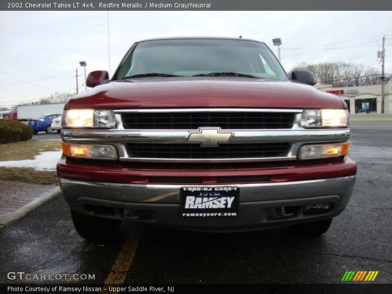 Redfire Metallic / Medium Gray/Neutral 2002 Chevrolet Tahoe LT 4x4