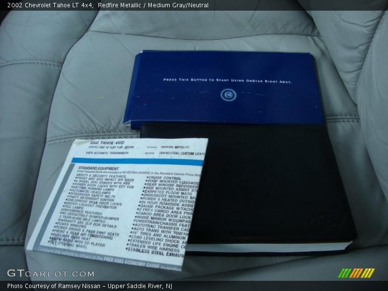 Redfire Metallic / Medium Gray/Neutral 2002 Chevrolet Tahoe LT 4x4