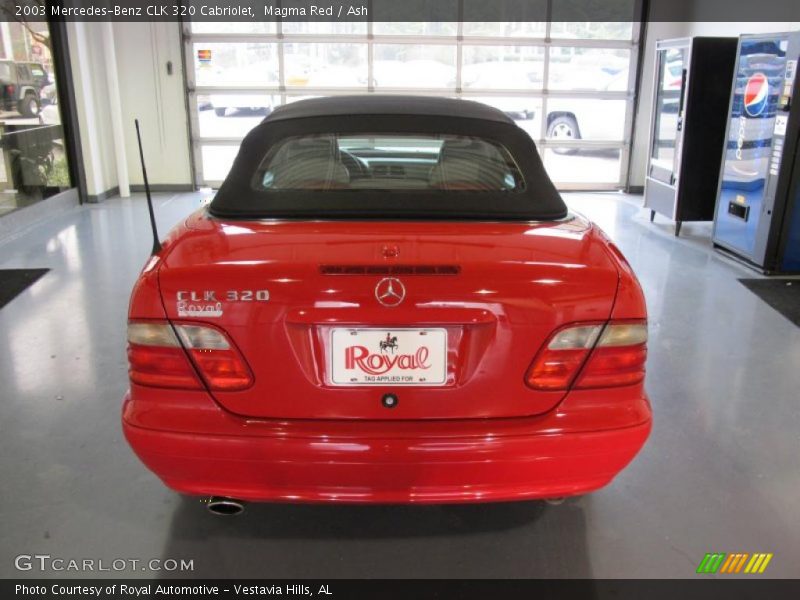 Magma Red / Ash 2003 Mercedes-Benz CLK 320 Cabriolet