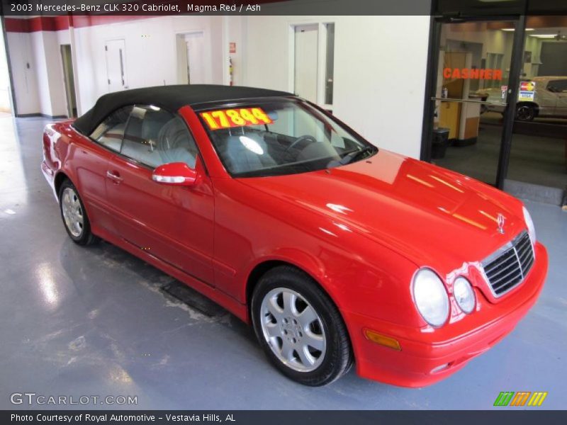 Magma Red / Ash 2003 Mercedes-Benz CLK 320 Cabriolet