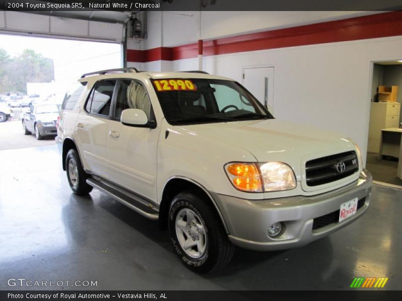 Natural White / Charcoal 2004 Toyota Sequoia SR5
