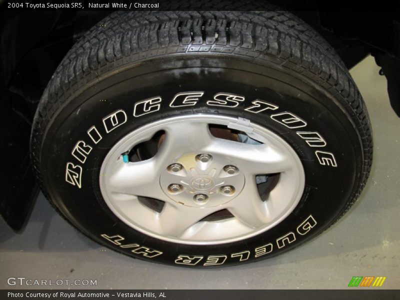 Natural White / Charcoal 2004 Toyota Sequoia SR5