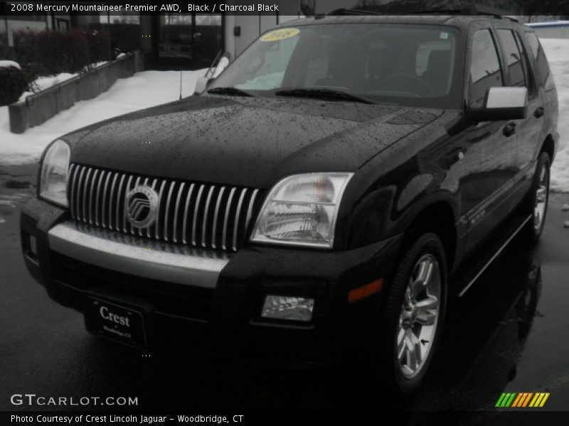 Black / Charcoal Black 2008 Mercury Mountaineer Premier AWD