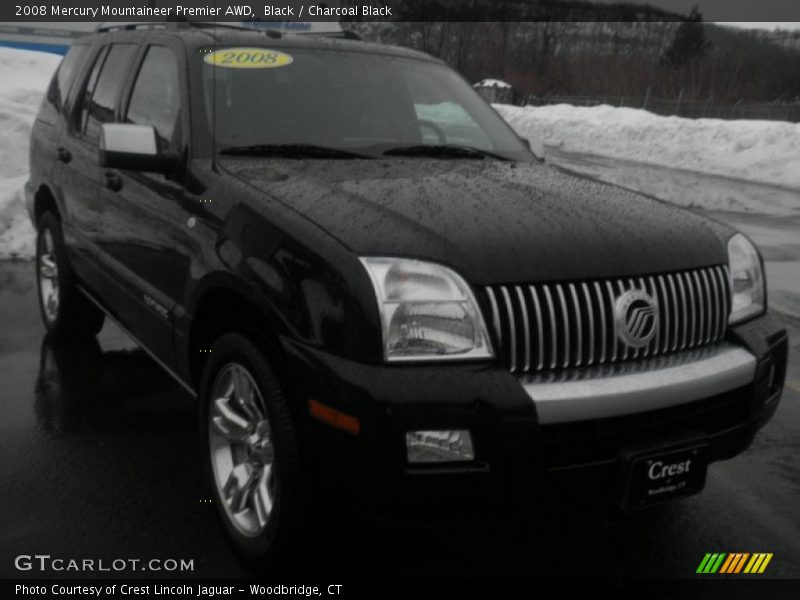 Black / Charcoal Black 2008 Mercury Mountaineer Premier AWD