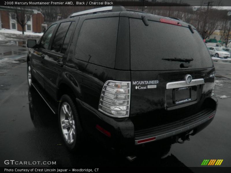 Black / Charcoal Black 2008 Mercury Mountaineer Premier AWD