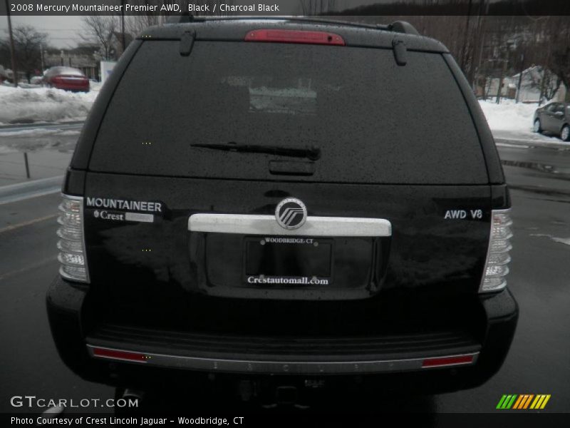 Black / Charcoal Black 2008 Mercury Mountaineer Premier AWD