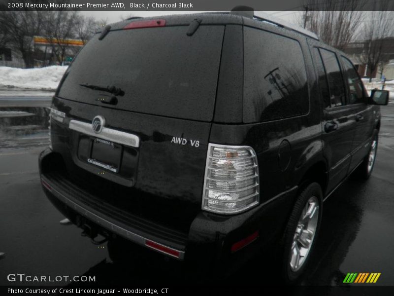 Black / Charcoal Black 2008 Mercury Mountaineer Premier AWD