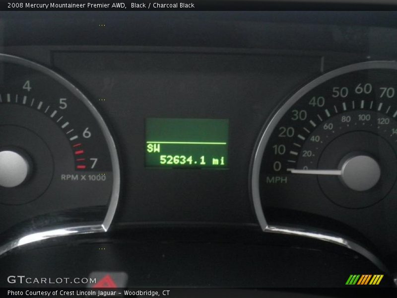 Black / Charcoal Black 2008 Mercury Mountaineer Premier AWD