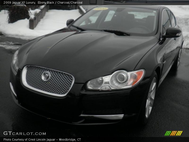 Ebony Black / Charcoal/Charcoal 2009 Jaguar XF Luxury