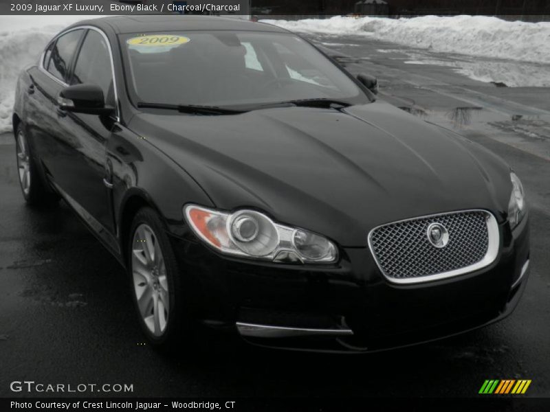 Ebony Black / Charcoal/Charcoal 2009 Jaguar XF Luxury