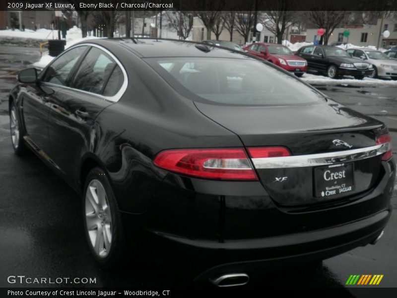 Ebony Black / Charcoal/Charcoal 2009 Jaguar XF Luxury