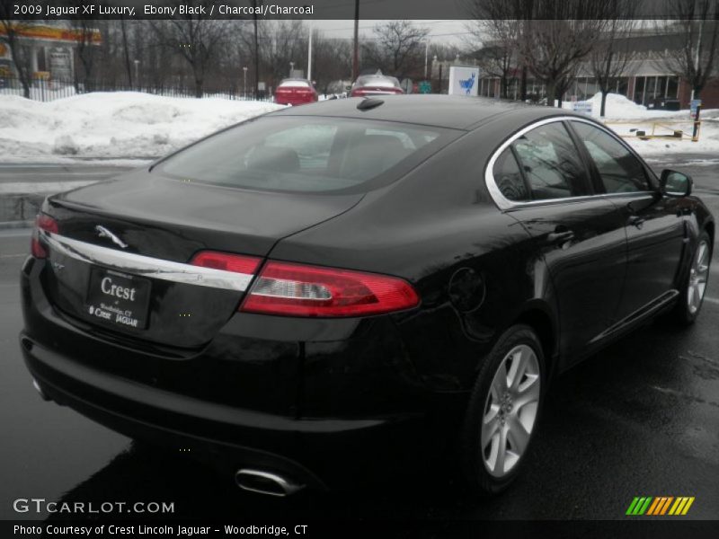 Ebony Black / Charcoal/Charcoal 2009 Jaguar XF Luxury