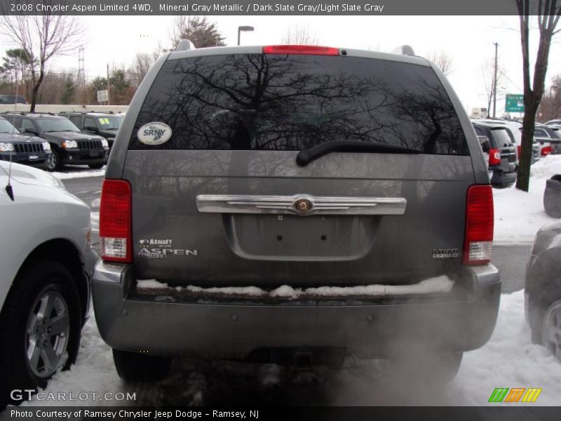 Mineral Gray Metallic / Dark Slate Gray/Light Slate Gray 2008 Chrysler Aspen Limited 4WD