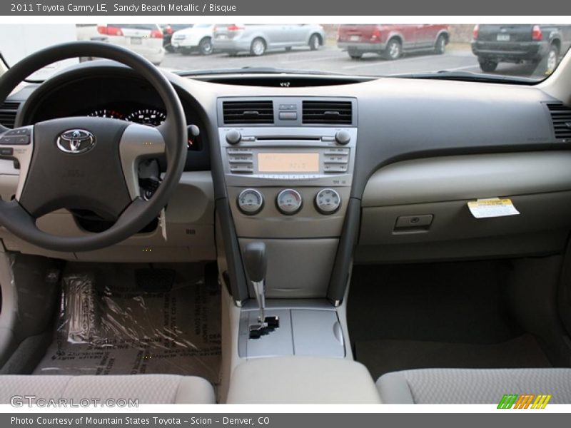 Dashboard of 2011 Camry LE