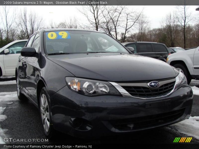 Obsidian Black Pearl / Carbon Black 2009 Subaru Impreza 2.5i Wagon