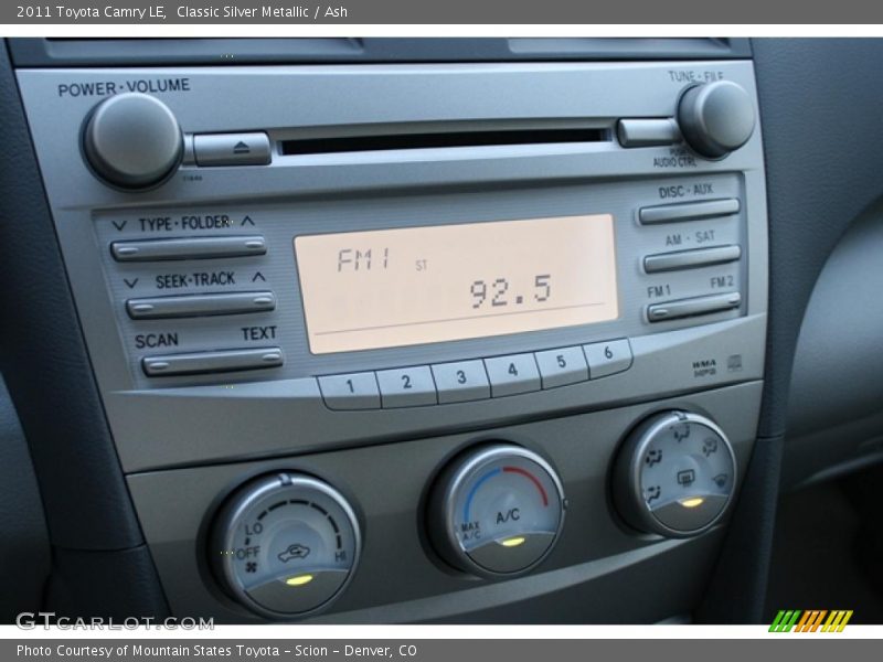 Classic Silver Metallic / Ash 2011 Toyota Camry LE
