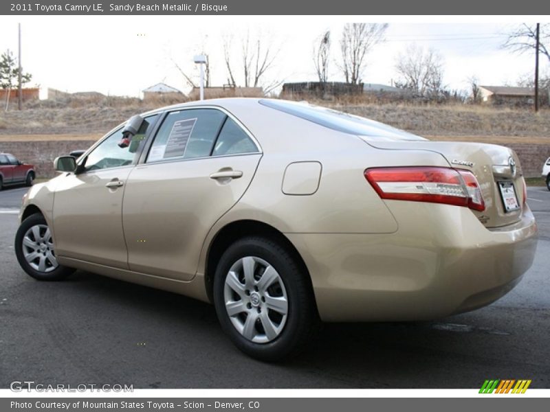 Sandy Beach Metallic / Bisque 2011 Toyota Camry LE