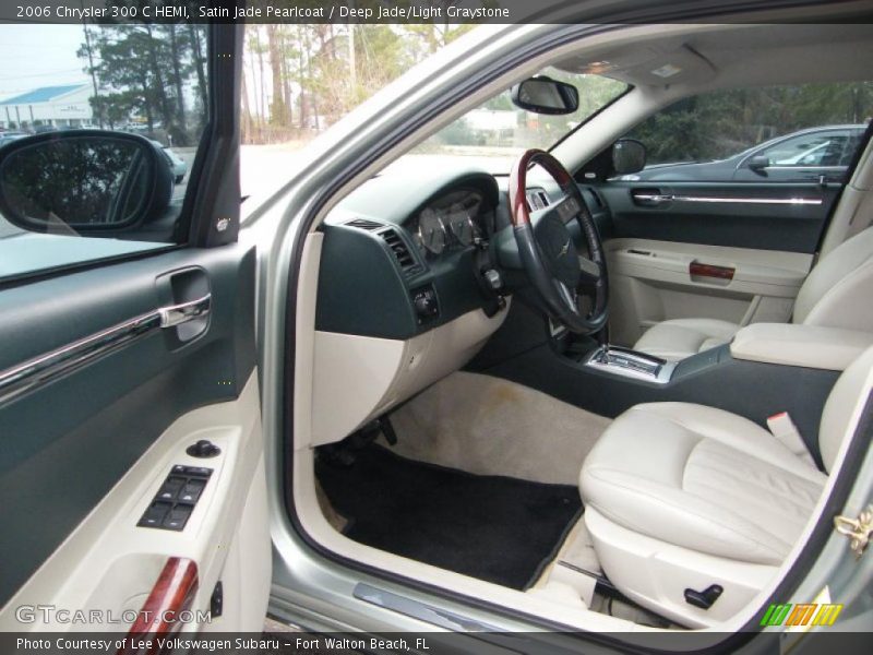 Satin Jade Pearlcoat / Deep Jade/Light Graystone 2006 Chrysler 300 C HEMI